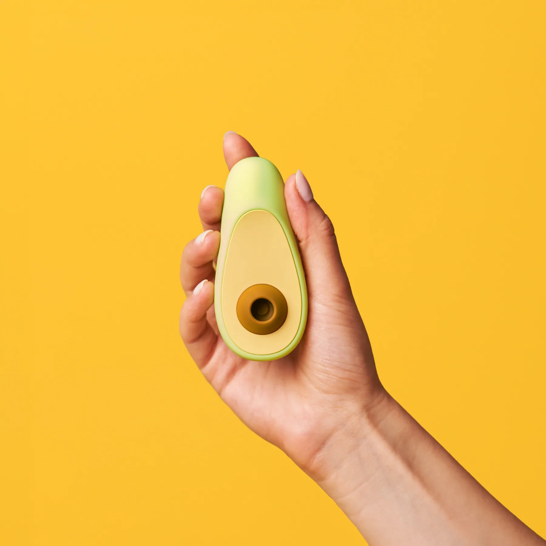 Lemon clitoral vibrator — close detail